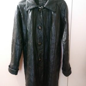 Black leather jacket